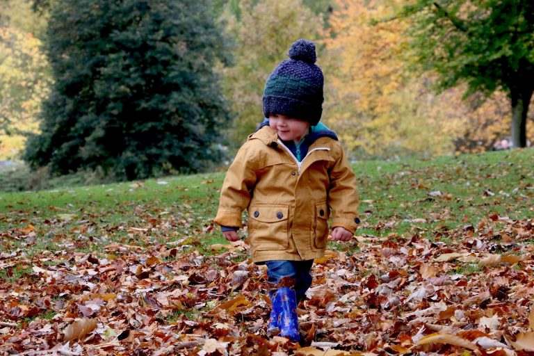 raking leaves